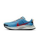 Nike Pegasus Trail 3 Hommes Running Trainers DA8697 Sneakers Chaussures (UK 8.5 US 9.5 EU 43, Laser Blue Habanero Red 400)