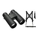 Nikon Prostaff P3 8X42 Binoculars Bundle with Harness and Nikon Lens Pen Cleaning System (3 Items)
