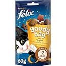 Felix Goody Bag Picnic Mix Adult Cat Treats Original Mix 8 x 60g Packs