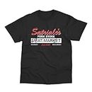 Satriales Pork Store Sopranos Inspired Black T-Shirt (XL)