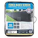 Extreme 98% Blockage Fence Privacy Screen (50-ft x 4-ft, Carton Black)