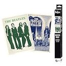 ABYSTYLE The Beatles Boxed Poster Set Includes 2 Unframed Posters 15" x 20.5" Featuring Let It Be & Abbey Road Album Art Music Wall Art Room Decor