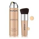 KYDA AirBrush Foundation Spray, Silky Foundation Makeup, High Coverage Smooth Creamy Finish, Lasting Lightweight Breathable, Moisturizing Makeup Foundation by Ownest Beauty-#220 Natural Beige