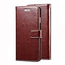 Nkarta Stylish Vintage Retro Leather Wallet Diary Stand Flip Cover Case for Apple iPhone 7 Plus - Brown