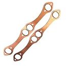 Copper Header Exhaust Gaskets for Reusable SB Chevy SB 305 327 350 383 (Chevy Header)