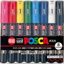 Stationery Uni-posca Paint Marker Pen - Extra Fine Point - Set of 8 PC-1M8C MA
