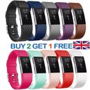 For Fitbit Charge 2 Band Silicone Strap Smart Watch Replacement Wristband Band
