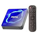 RUPA Android TV Box 11.0, Smart TV Box 4GB RAM 32GB ROM Amlogic S905W2 Sostegno 2.4G/5G WiFi BT5.0 HDMI 3.0 100M 3D 4K HD TV Box con Telecomando
