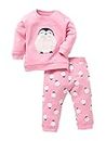 BABY GO 6-12M/12M-18M/18-24M Full Sleeves 100% Cotton Clothing Set/Infant Wear/Clothes For Baby Girls, Pink