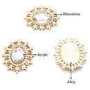 2Pc Alloy Fashionable Diamond Button Hand Supplies DIY Hand Clothing Accessories