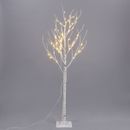 Lit Up White Twig Birch Tree LED Tips Indoor/Outdoor Christmas Event Decoration
