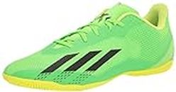 adidas Unisex X Speedportal.4 Indoor Soccer Shoe, Solar Green/Solar Red/Solar Yellow, 13 US Men