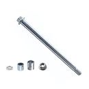 SIPARTS 12mm 260mm Front Rear Axle with Bushing 5mm 20mm 30mm Fit for Pit Dirt Bike Moped Scooter QUAD ATV Mini Bike Parts