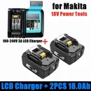 With 14.4v-18v Charger BL1860 Rechargeable Battery 18 V 18000mAh Lithium Ion for Makita 18v Battery