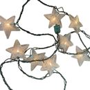 4 Strands Of 10 Metal Christmas Star Lights Decorations NIB