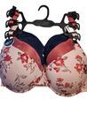 3 Pack Bras By Delta Burke Intimates - Sizes 16D, 16DD & 18D - Moulded Cup, Wire