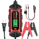 S4 4 Amp Car Battery Charger Automotive, 6V/2A 12V/4A Smart Trickle Charger M...