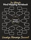 The Ultimate Mind Mapping Notebook: Blank Mind Map Template Workbook to Improve Memory and Focus for Studying, Organizing Thoughts and Brainstorming