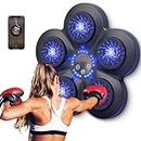 Boxing Machine Wall Mounted, Smart Music Boxing Equipment Punching Pads With LED Light, Electronic Boxing Target With Bluetooth Music (Boxing Machine/G)
