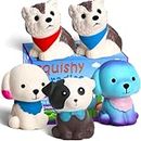 POKONBOY Jumbo Squishy Toy Squishies Dog 5 Pack Kawaii Cream Scented Squishies Party Supplies Toys Stress Reliever Toys for Boys and Girls