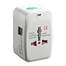 Latest Universal Travel Adapter Worldwide 2 USB Travel Adapter with Built in Dual USB Charger Ports