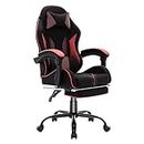 MIXASTEP Gaming Chair for Kids Computer Chair with Footrest and Lumbar Support, Ergonomic Cute Gamer Chair, Racing Reclining PC Game Chair for Girl, Teen, Kids, Black