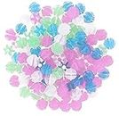 Multicoloured Bicycle Spoke Beads, Luminous Plastic Cycling Clip Beads,Bike Spoke Beads Plastic Clip,for Childrens Bicycle Spokes Accessories Wheel Decorations 72 Pieces