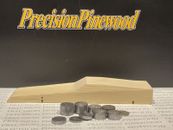 Pinewood Derby Car Body, Precut Fastback, Straight Drilled with Weights