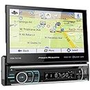 Power Acoustik PDN-721HB Single DIN Bluetooth In-Dash DVD/CD/AM/FM Car Stereo Receiver w/ 7" Touchscreen and Navigation , BLACK