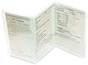 Frentree® Fahrzeugschein Hülle für KFZ Schein, Made in Germany, 3-teilige transparente Schutzhülle, kristallklar und passgenau, dokumentenechte Ausweishülle