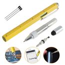 TRIXES Yellow Multi Tool Pen Gift for Men Christmas Stocking Fillers For Him