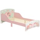 ZONEKIZ Struttura letto per bambini piccoli, mobili camera da letto bambini per età 3-6 anni, rosa