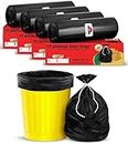 Shalimar Premium Garbage Bags Size 24 X 32 Inches (Large) 60 Bags (4 rolls) Dustbin Bag/Trash Bag - Black Color