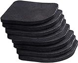 Dhvsam Shock Absorbing Washer Pads Universal Anti-Vibration Pad for Washing Machine EVA Non-slip Washer Vibration Mat Noise Reduction Feet for Dryer Refrigerator Treadmill Appliance (Pack of 8, Black)