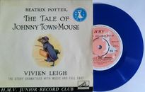 Beatrix Potter Blue Vinyl Record The Tale Of Johnny Town-Mouse 7" EP Number 115