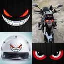 Accesorios Para Moto Reflective Eye Stickers Safety Warning Motorcycle Body Helmet Windshield for Or
