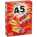 SKITTLES and STARBURST Fruity Halloween Candy, Individually Wrapped Fun Size Assortment, 45 Count