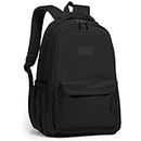 Lahrma Travel Backpack Womens, Lightweight 14 Inch Laptop Rucksack Bag for Men, Splash-proof & Casual Daypacks for School College Work (Black)