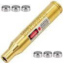 MOSANDON .30-06/25-06/270 Bore Sight Laser Red Dot Cartridge Laser bore Sighter with 2 Sets of Batteries