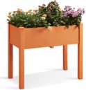 Outdoor Raised Garden Bed with Legs Vegetable Elevated Planter Box Garden Poly