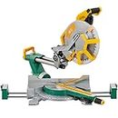 Luxter 305Mm(12 Inch) Compound Sliding Mitre Saw Double Bevel With Laser Mitre Saw For Woodworking And Aluminium Cutting, Corded-Electric