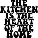Die Küche ist das Herz des Hauses Vinyl Aufkleber Aufkleber für Auto/Fenster/Wand