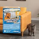 Furniture Protectors from Cats Scratch - Panther Armor 10-Pack XXL Couch Protector for Cats - Anti Cat Scratch Furniture Protectors - Cat Scratch Deterrent for Furniture Plastic
