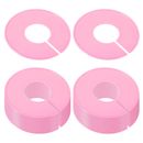 24pcs Clothes Dividers, Clothing Rack Size Dividers Round Separator, Pink