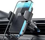 Qifutan Phone Mount for Car Vent [Upgraded Metal Clip] Cell Phone Holder Car Hands Free Cradle in Vehicle Car Phone Holder Mount Fit for Smartphone, iPhone, Cell Phone Automobile Cradles Universal