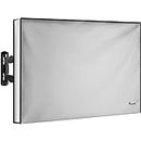 Garnetics Outdoor TV Cover 48", 49", 50" - Universal Weatherproof Protector for Flat Screen TVs - Fits Most TV Mounts and Stands - Grey