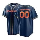 Custom Baseball Jersey Stitched/Printed Personalized Baseball Shirts Sports Uniform for Men Women Boy Navy
