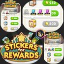 Monopoly GO Sticker Packet / Stickers for Rewards/ 200 Karten Sterne 🌟