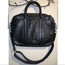 Coach Other | Black Coach Imprint Leather 17 Inch Laptop Bag | Color: Black | Size: 17/11/3