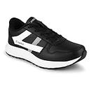 COMBIT Punch-13 Men's Sports Running Shoes | Hiking & Trekking Shoes (Black & White) - 9UK